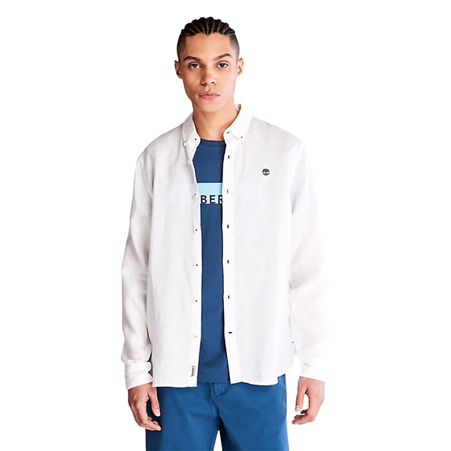 Mill Brook camicia in lino da uomo Timberland | TB0A2DC3100